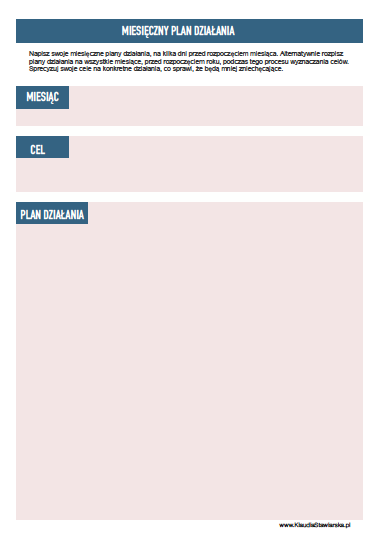 JAK PLANOWAĆ CELE