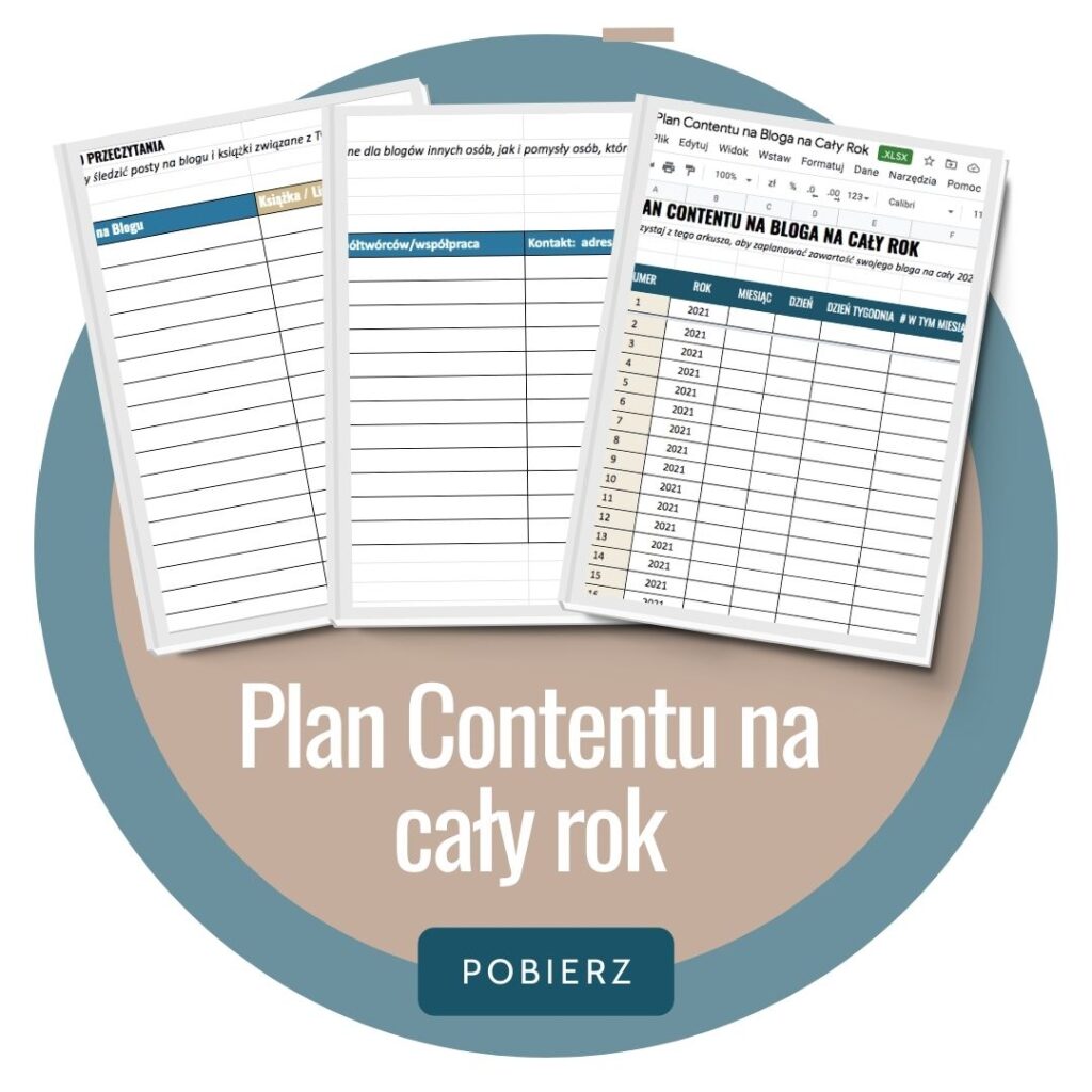 Plan Contentu na Bloga na cały rok