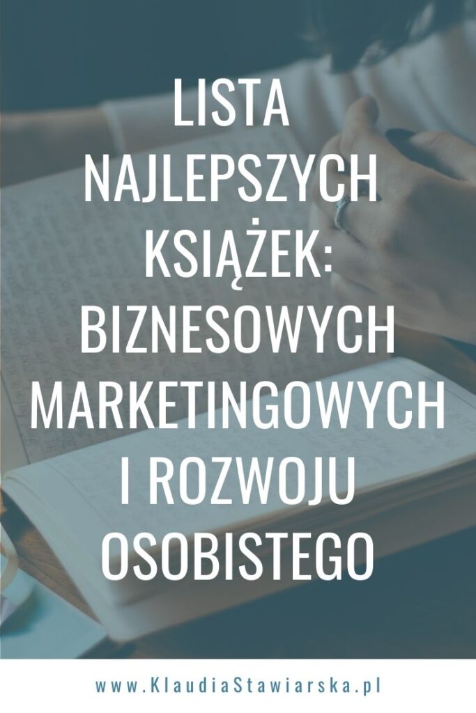 lista najlepszych książek biznesowych, marketingowych i rozwojowych