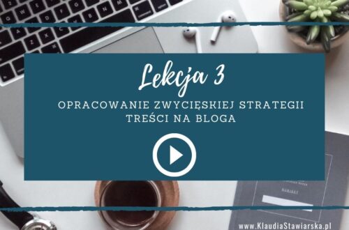 lekcja 3 Jak zacząć pisać bloga