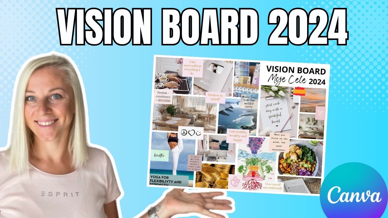 Jak zrobić Vision Board 2024 w Canvie
